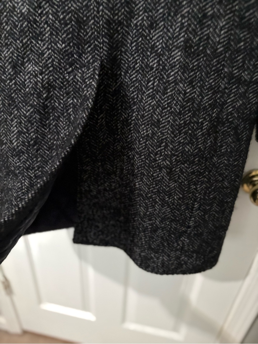 Crew Mercantile Ludlow Top
Coat Herringbone Tweed Overcoat Wool Men's 38 - Picture 5 of 6